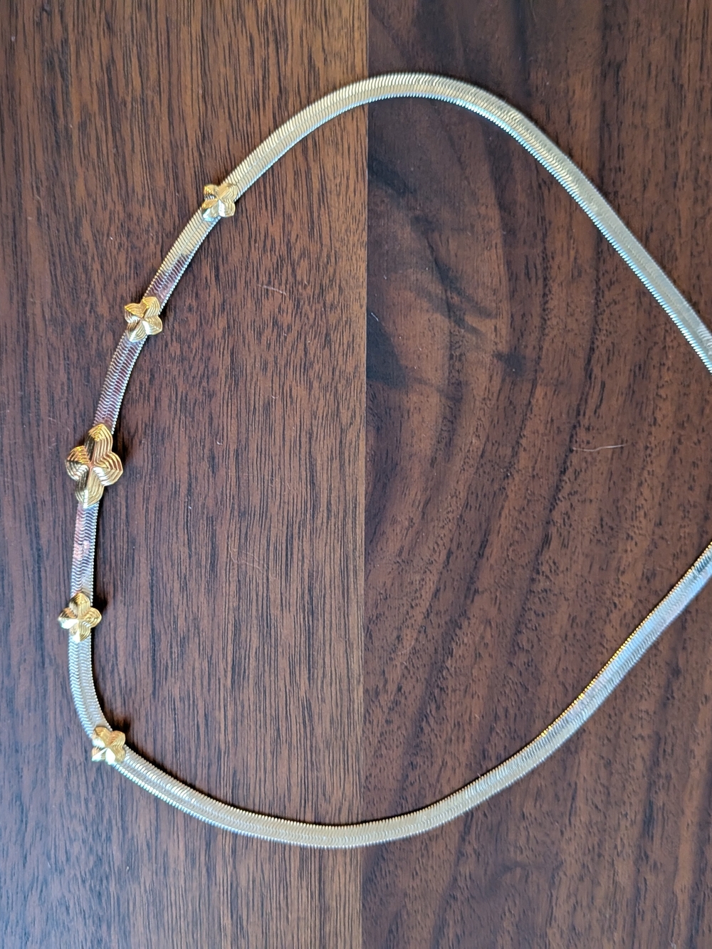 Kendra Scott Gold Multi-Flower Snake Chain Necklace